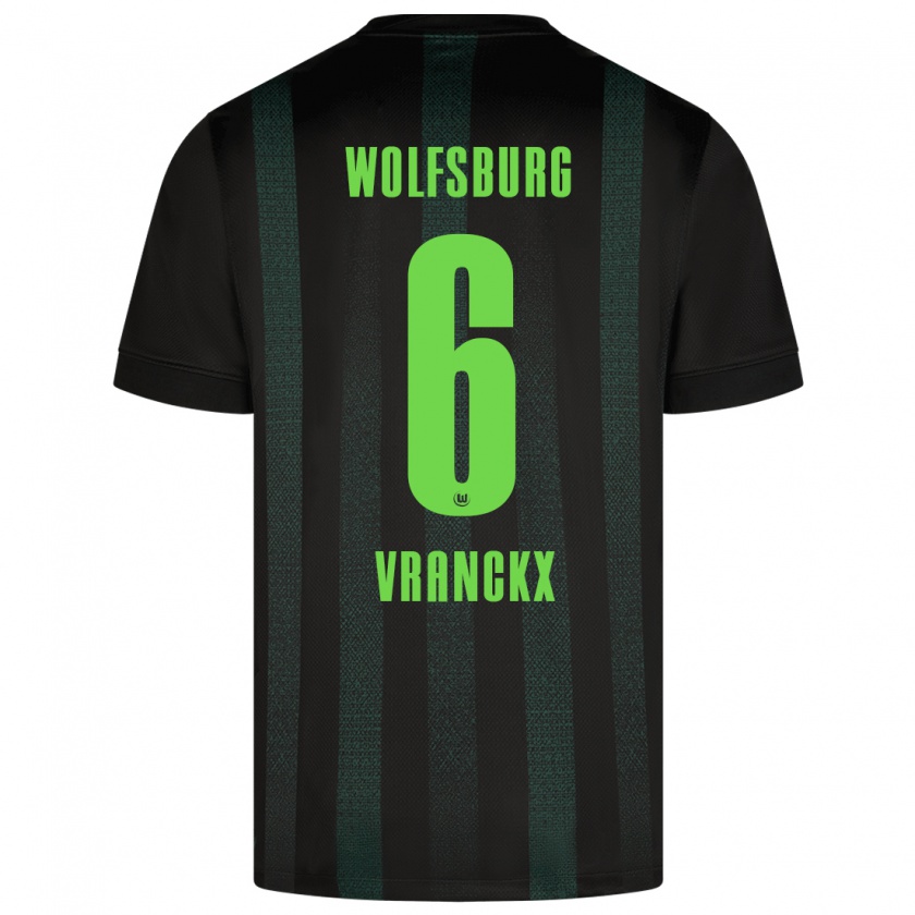 Kandiny Niño Camiseta Aster Vranckx #6 Verde Oscuro 2ª Equipación 2024/25 La Camisa México