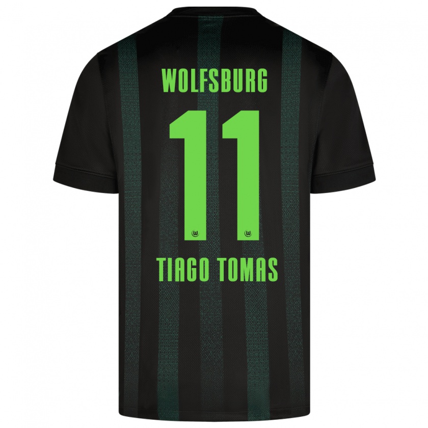 Kandiny Kinderen Tiago Tomás #11 Donkergroen Uitshirt Uittenue 2024/25 T-Shirt