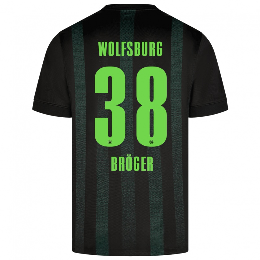 Kandiny Kinder Bennit Bröger #38 Dunkelgrün Auswärtstrikot Trikot 2024/25 T-Shirt Österreich