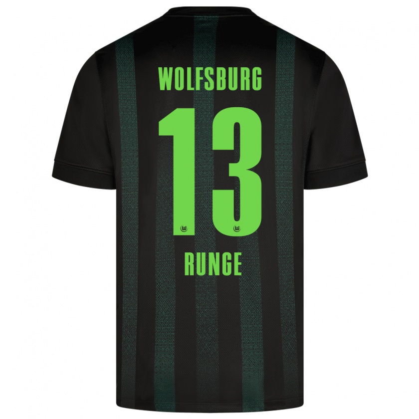 Kandiny Bambino Maglia Mads Runge #13 Verde Scuro Kit Gara Away 2024/25 Maglietta