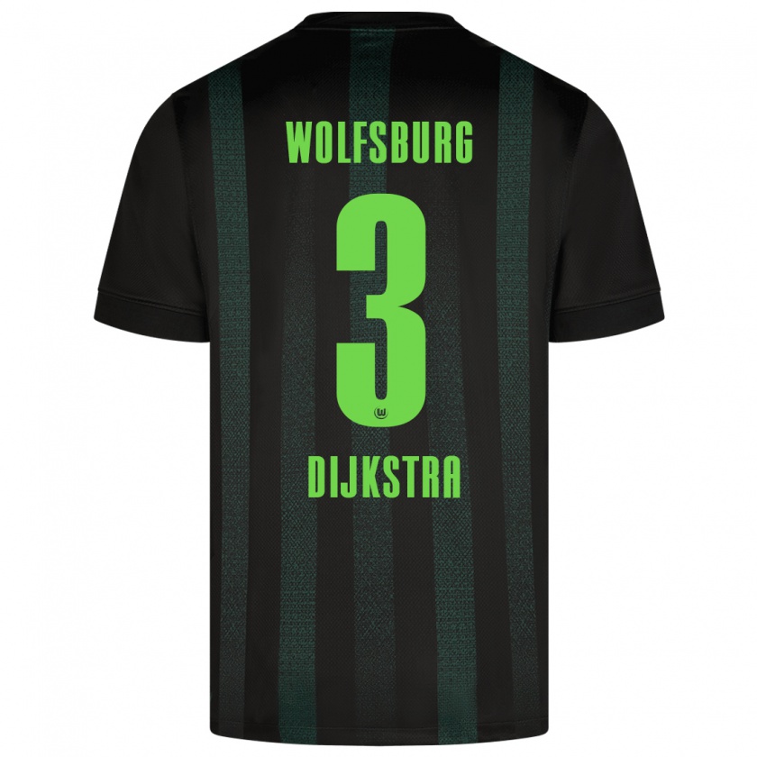 Kandiny Bambino Maglia Caitlin Dijkstra #3 Verde Scuro Kit Gara Away 2024/25 Maglietta