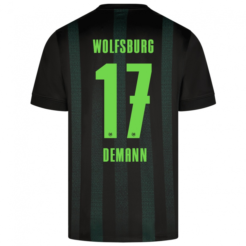 Kandiny Bambino Maglia Kristin Demann #17 Verde Scuro Kit Gara Away 2024/25 Maglietta