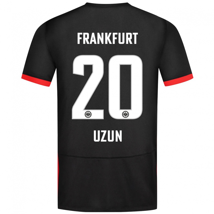 Kandiny Kinderen Can Uzun #20 Zwart Uitshirt Uittenue 2024/25 T-Shirt