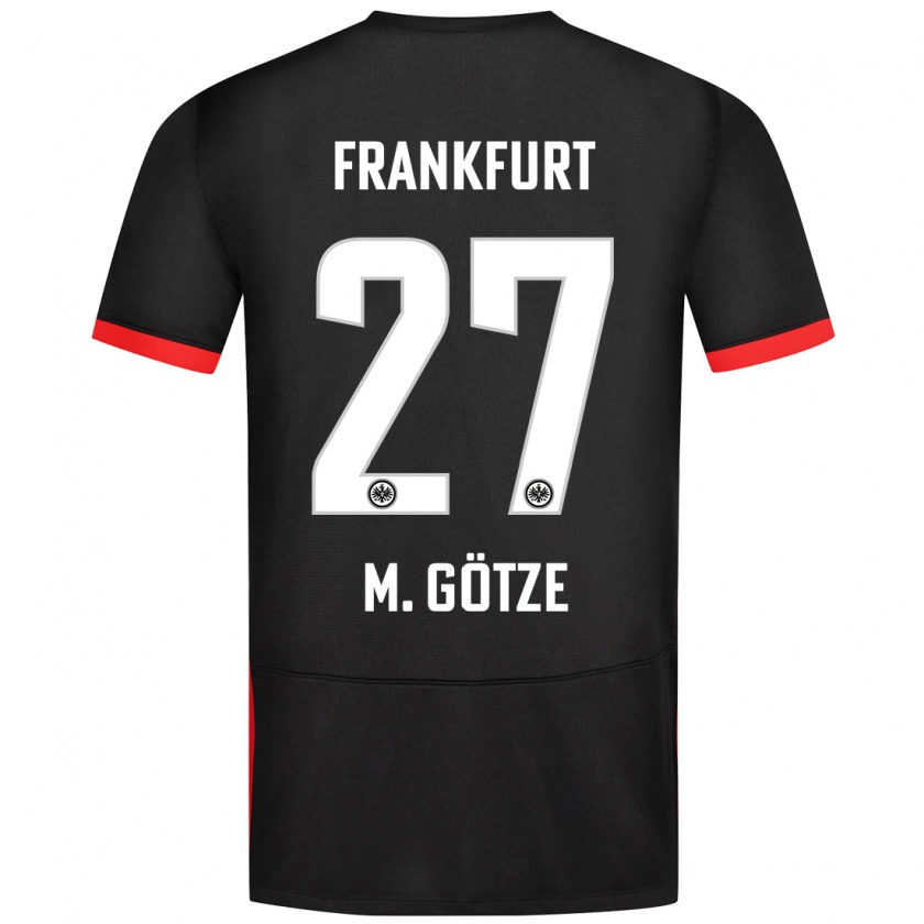 Kandiny Kinderen Mario Götze #27 Zwart Uitshirt Uittenue 2024/25 T-Shirt