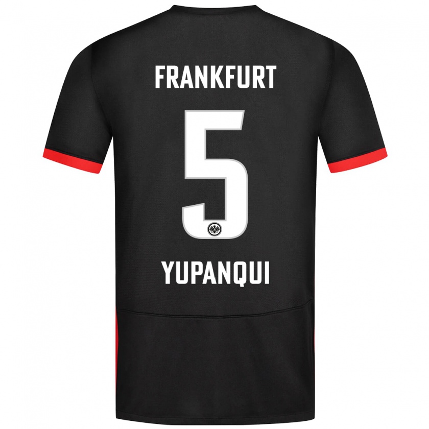 Kandiny Bambino Maglia Philipp Eisele Yupanqui #5 Nero Kit Gara Away 2024/25 Maglietta