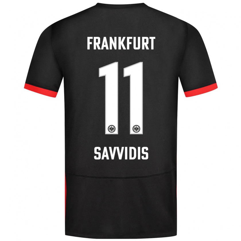 Kandiny Niño Camiseta Rafail Savvidis #11 Negro 2ª Equipación 2024/25 La Camisa México