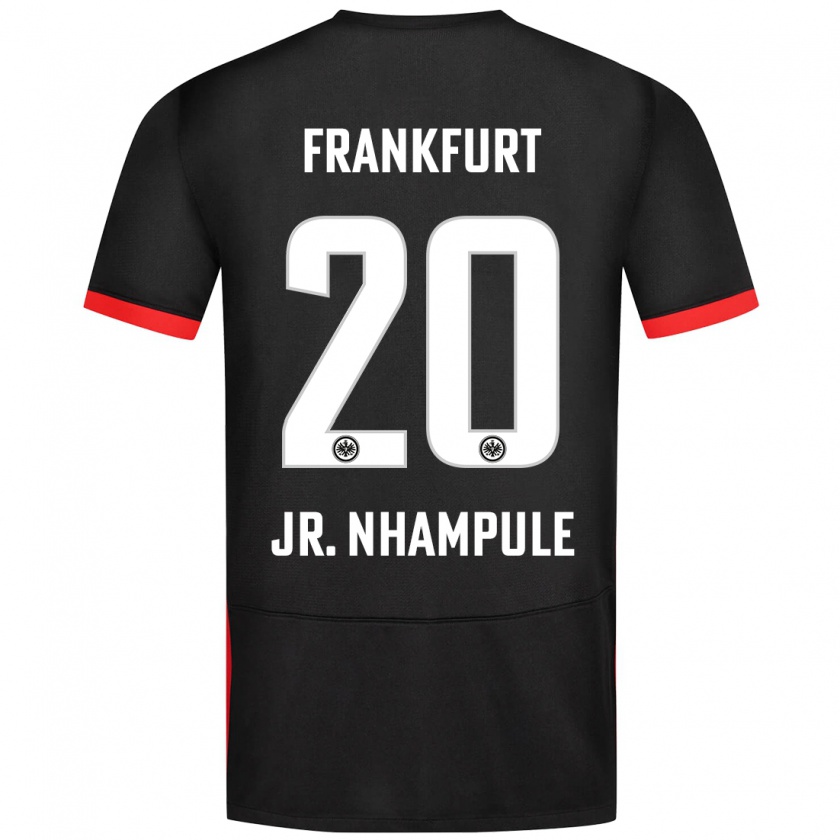 Kandiny Niño Camiseta Antonio Junior Nhampule #20 Negro 2ª Equipación 2024/25 La Camisa México