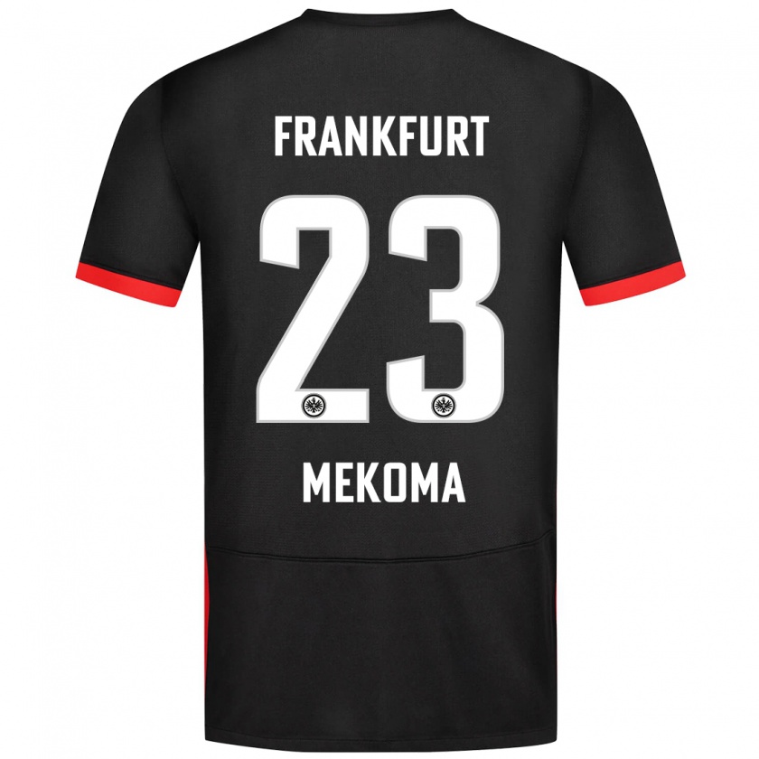 Kandiny Niño Camiseta Jamal Mekoma #23 Negro 2ª Equipación 2024/25 La Camisa México