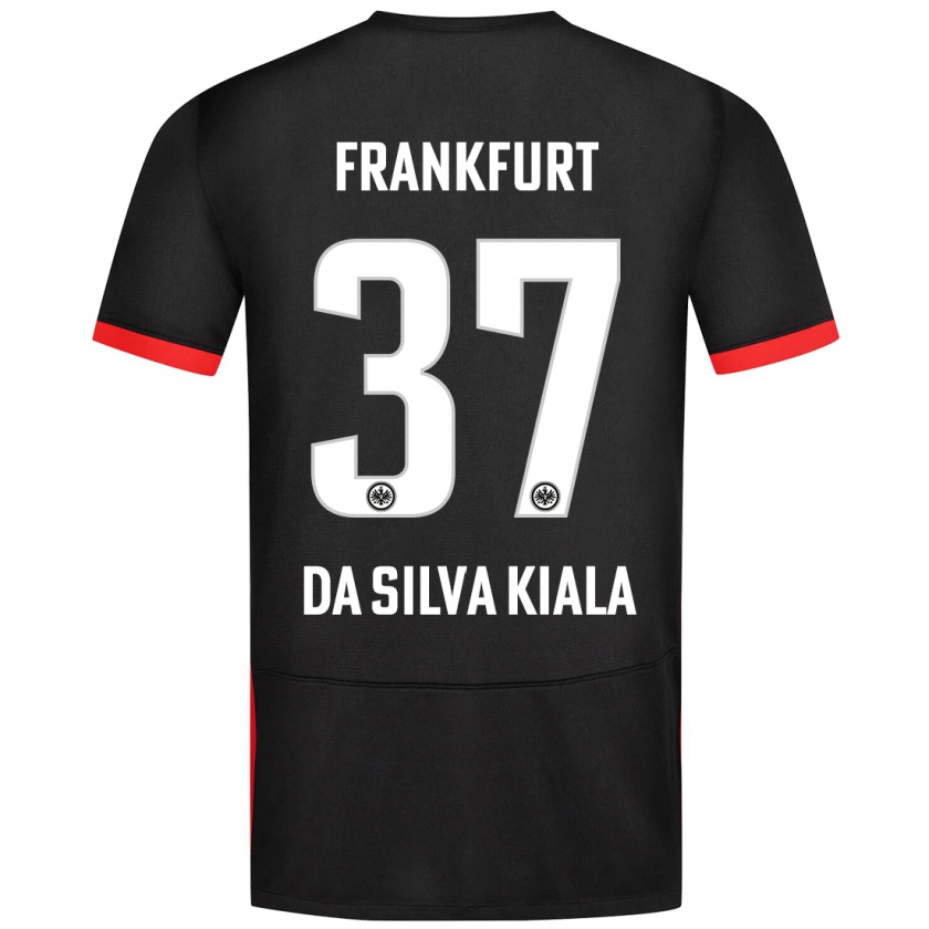 Kandiny Kinderen Joel Da Silva Kiala #37 Zwart Uitshirt Uittenue 2024/25 T-Shirt