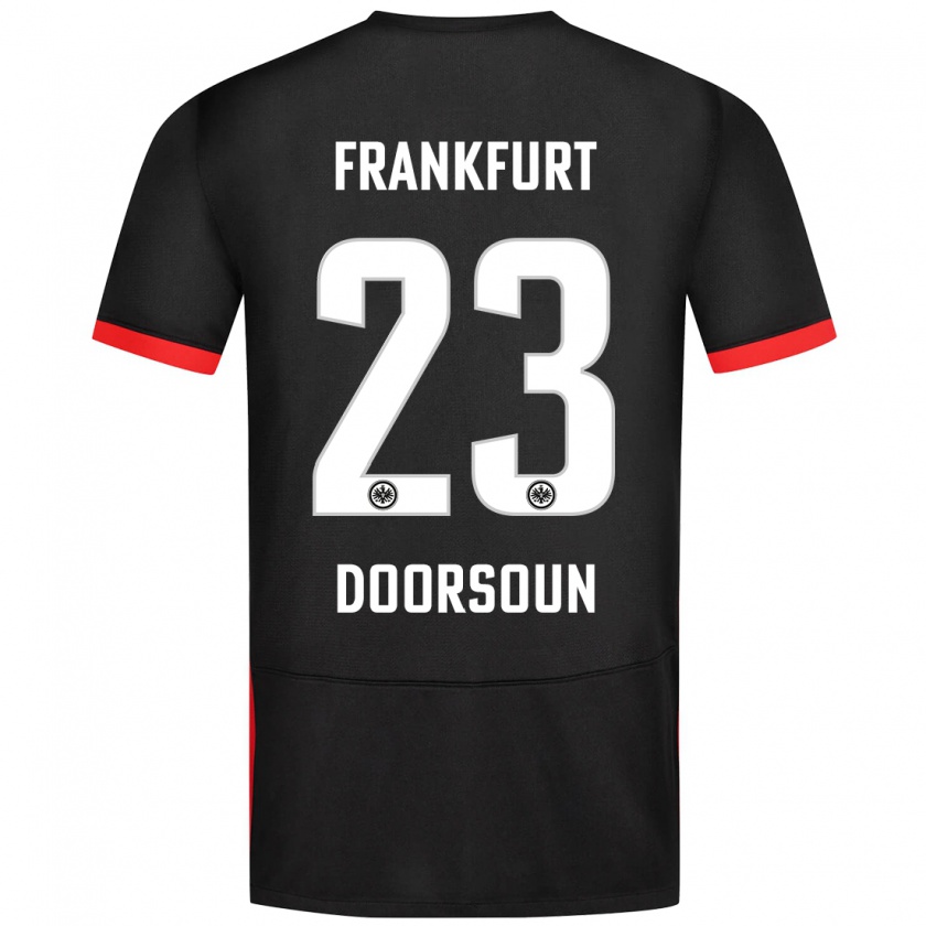 Kandiny Niño Camiseta Sara Doorsoun #23 Negro 2ª Equipación 2024/25 La Camisa México