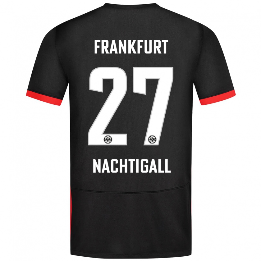 Kandiny Kinder Sophie Nachtigall #27 Schwarz Auswärtstrikot Trikot 2024/25 T-Shirt Österreich