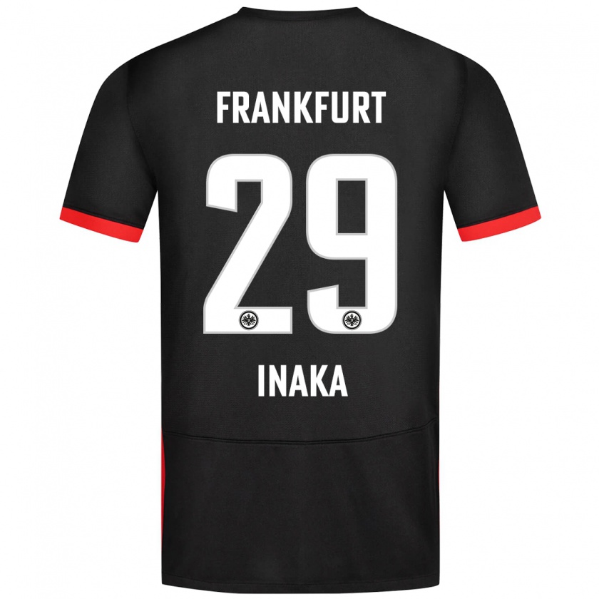 Kandiny Bambino Maglia Arthur Inaka #29 Nero Kit Gara Away 2024/25 Maglietta