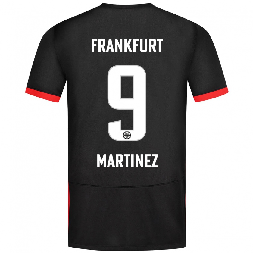 Kandiny Kinder Shekiera Martínez #9 Schwarz Auswärtstrikot Trikot 2024/25 T-Shirt Österreich