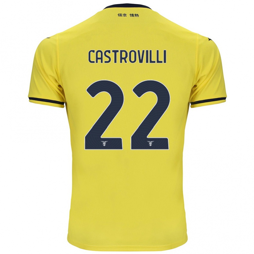 Kandiny Kinderen Gaetano Castrovilli #22 Geel Uitshirt Uittenue 2024/25 T-Shirt