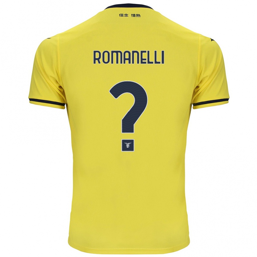 Kandiny Kinder Nicolas Romanelli #0 Gelb Auswärtstrikot Trikot 2024/25 T-Shirt Österreich