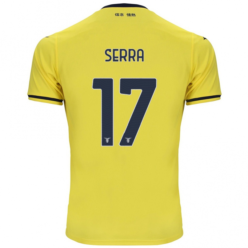 Kandiny Kinderen Federico Serra #17 Geel Uitshirt Uittenue 2024/25 T-Shirt