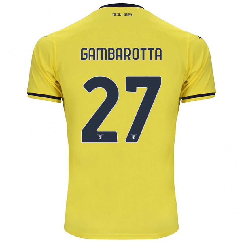 Kandiny Kinderen Margot Gambarotta #27 Geel Uitshirt Uittenue 2024/25 T-Shirt