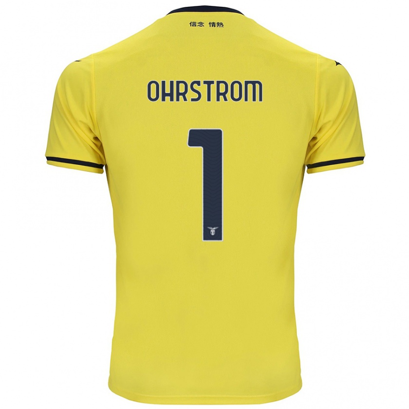 Kandiny Bambino Maglia Stephanie Ohrstrom #1 Giallo Kit Gara Away 2024/25 Maglietta