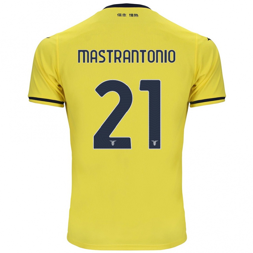 Kandiny Bambino Maglia Ella Mastrantonio #21 Giallo Kit Gara Away 2024/25 Maglietta