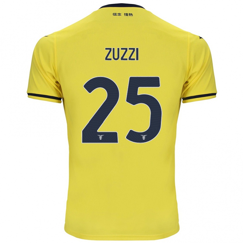 Kandiny Kinderen Giorgia Zuzzi #25 Geel Uitshirt Uittenue 2024/25 T-Shirt