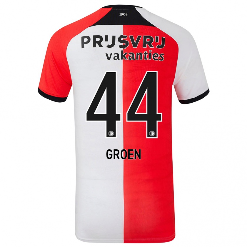 Kandiny Uomo Maglia Nesto Groen #44 Rosso Bianco Kit Gara Home 2024/25 Maglietta