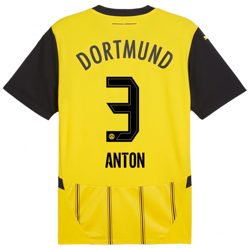 Kandiny Uomo Maglia Waldemar Anton #3 Giallo Nero Kit Gara Home 2024/25 Maglietta