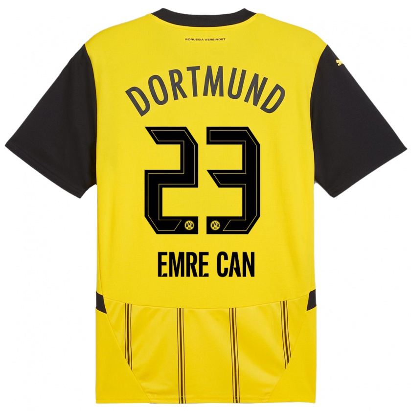 Kandiny Uomo Maglia Emre Can #23 Giallo Nero Kit Gara Home 2024/25 Maglietta