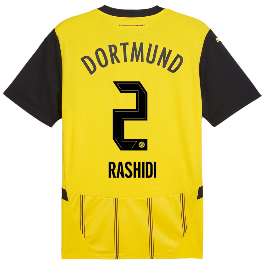 Kandiny Uomo Maglia William Rashidi #2 Giallo Nero Kit Gara Home 2024/25 Maglietta