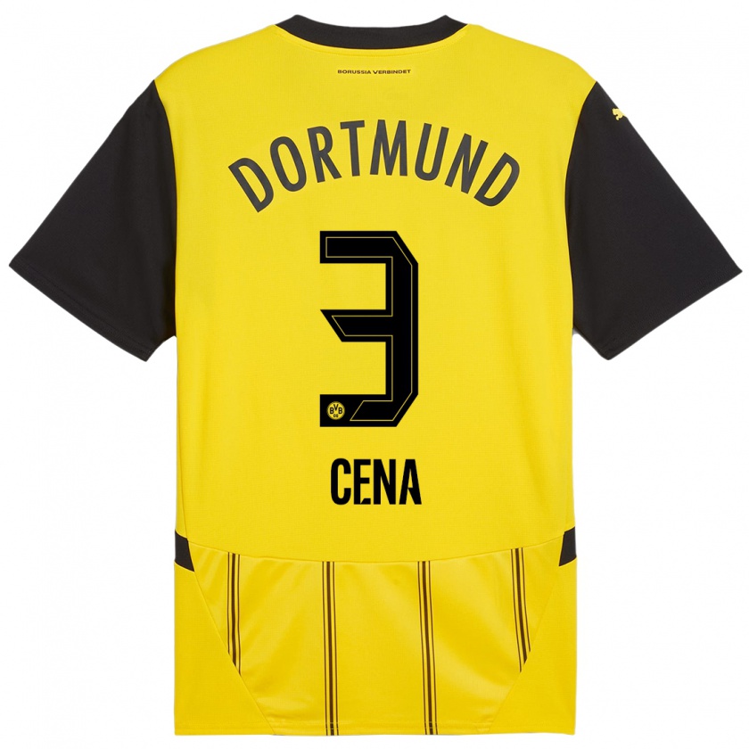 Kandiny Uomo Maglia Valon Cena #3 Giallo Nero Kit Gara Home 2024/25 Maglietta