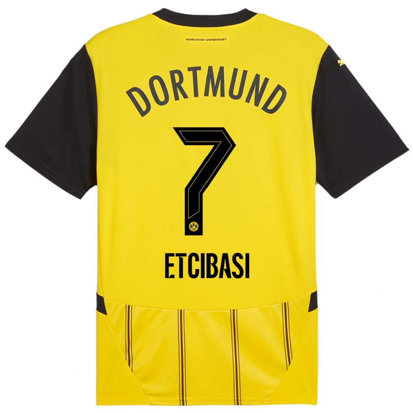 Kandiny Uomo Maglia Taycan Etcibasi #7 Giallo Nero Kit Gara Home 2024/25 Maglietta