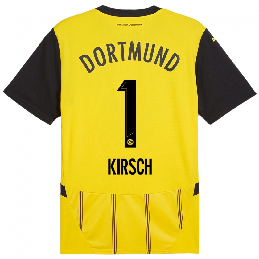 Kandiny Uomo Maglia Marian Kirsch #1 Giallo Nero Kit Gara Home 2024/25 Maglietta