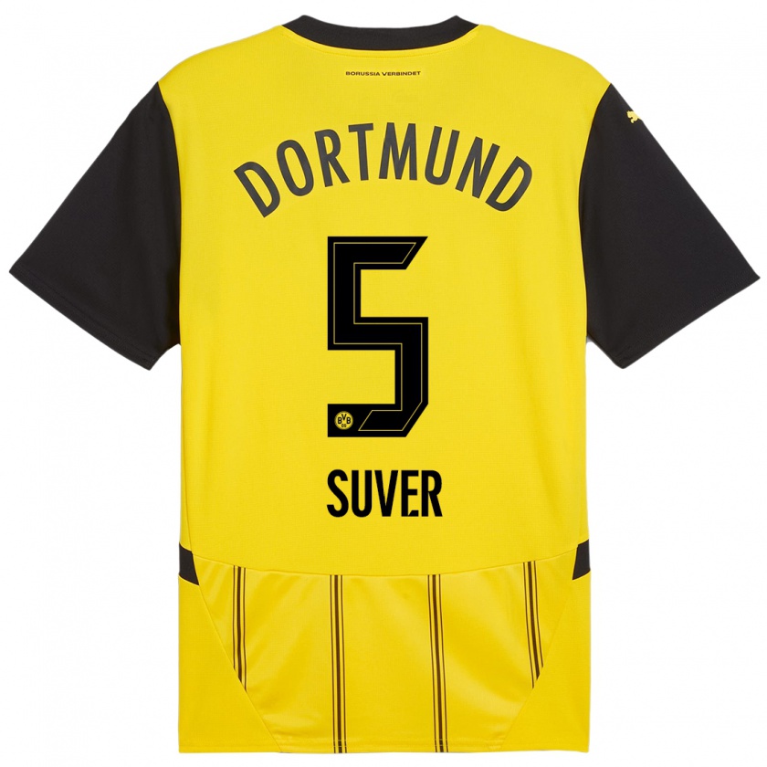 Kandiny Uomo Maglia Mario Suver #5 Giallo Nero Kit Gara Home 2024/25 Maglietta