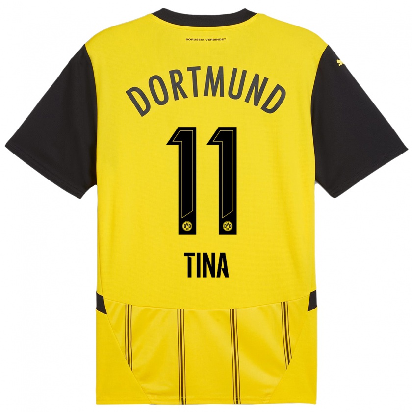 Kandiny Uomo Maglia Abdulla Tina #11 Giallo Nero Kit Gara Home 2024/25 Maglietta