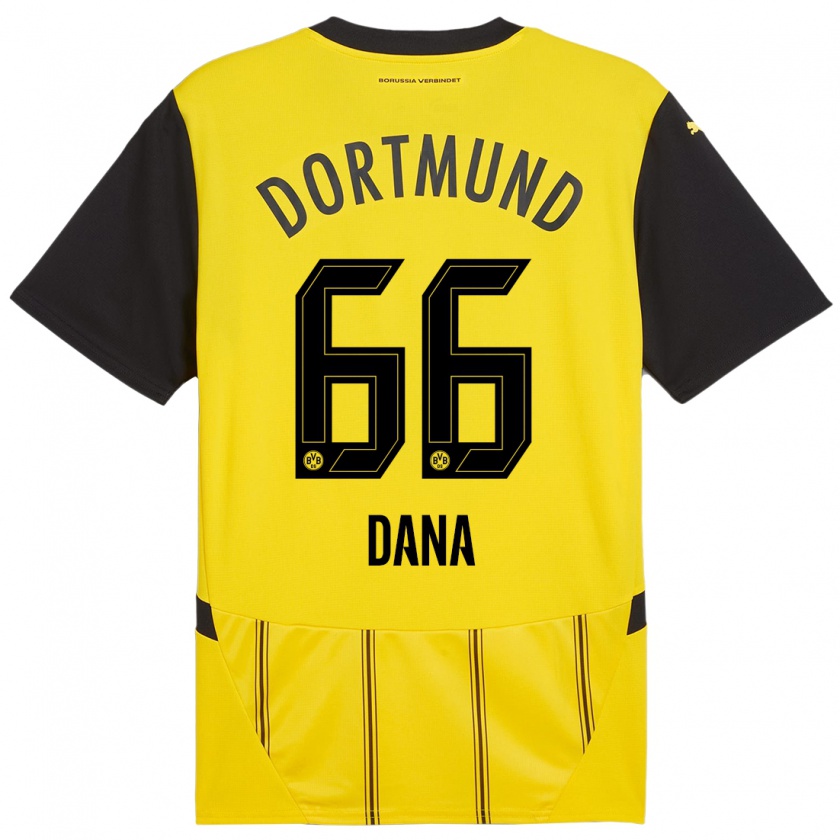 Kandiny Heren Bleckmann Dana #66 Geel Zwart Thuisshirt Thuistenue 2024/25 T-Shirt