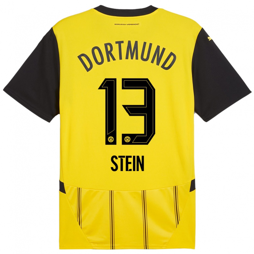 Kandiny Uomo Maglia Daniel Stein #13 Giallo Nero Kit Gara Home 2024/25 Maglietta