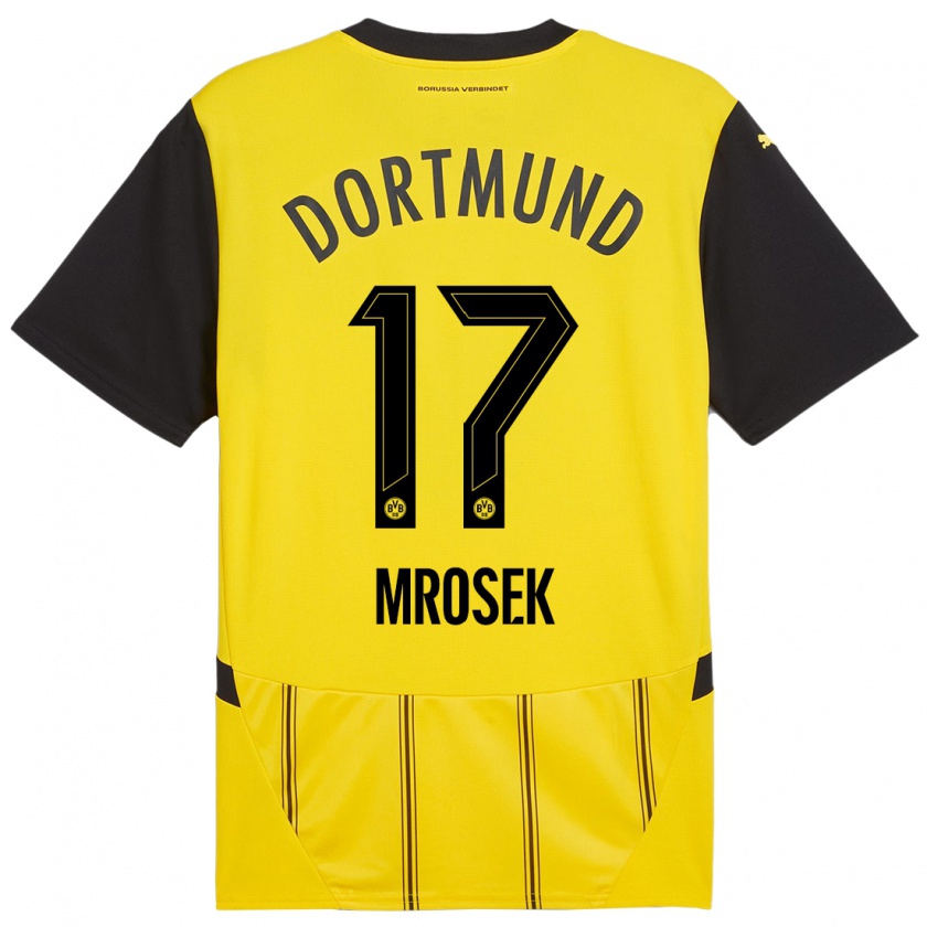 Kandiny Uomo Maglia Noah Mrosek #17 Giallo Nero Kit Gara Home 2024/25 Maglietta