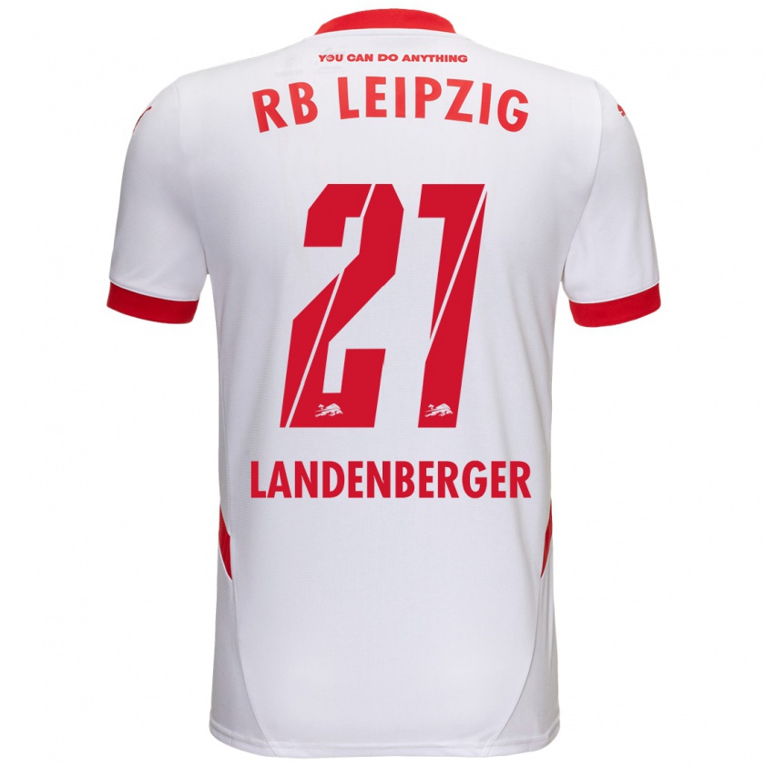 Kandiny Herren Julia Landenberger #21 Weiß Rot Heimtrikot Trikot 2024/25 T-Shirt Österreich