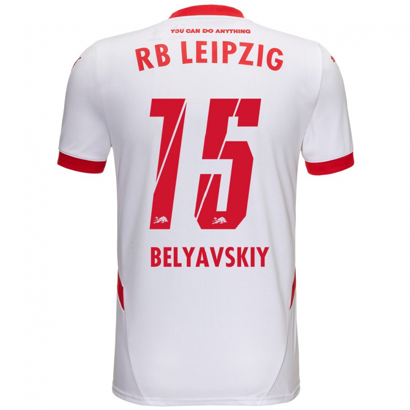 Kandiny Herren David Belyavskiy #15 Weiß Rot Heimtrikot Trikot 2024/25 T-Shirt Österreich