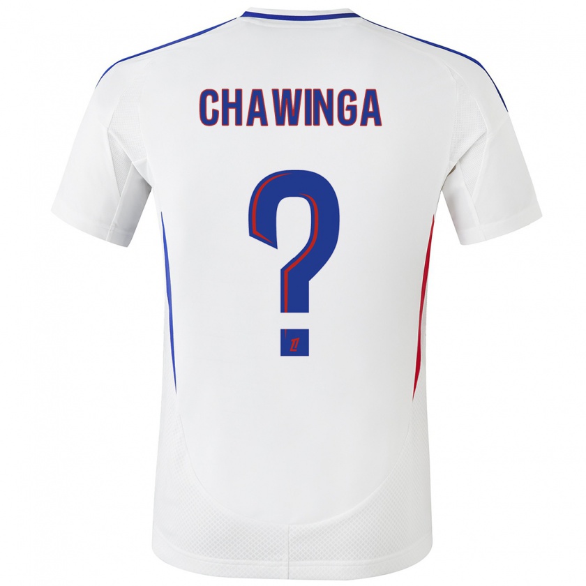 Kandiny Uomo Maglia Tabitha Chawinga #0 Bianco Blu Kit Gara Home 2024/25 Maglietta