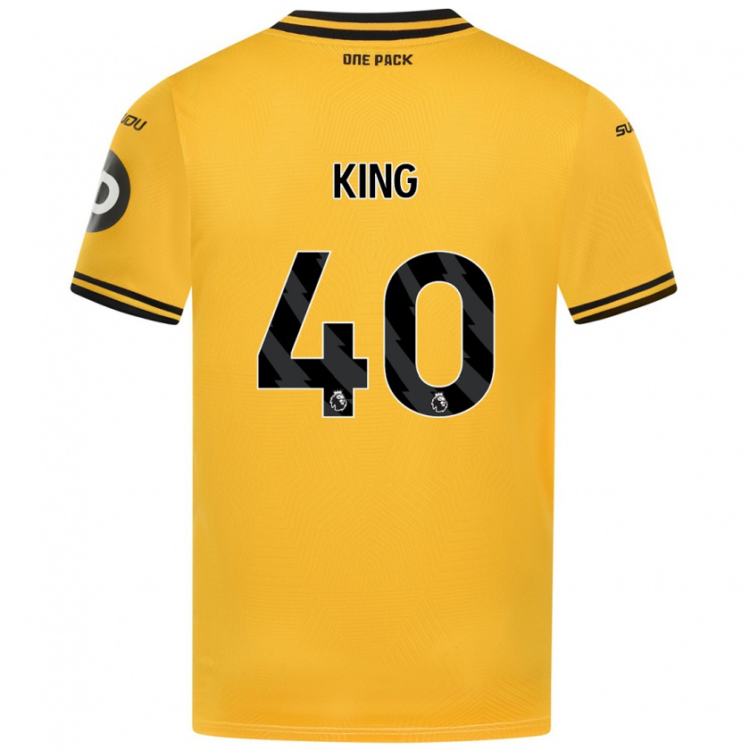 Kandiny Heren Tom King #40 Geel Thuisshirt Thuistenue 2024/25 T-Shirt