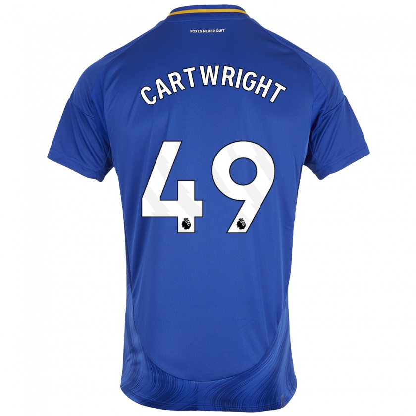 Kandiny Herren Henry Cartwright #49 Blau Weiß Heimtrikot Trikot 2024/25 T-Shirt Österreich