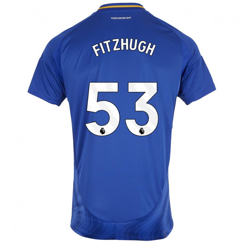 Kandiny Heren Ethan Fitzhugh #53 Blauw Wit Thuisshirt Thuistenue 2024/25 T-Shirt België