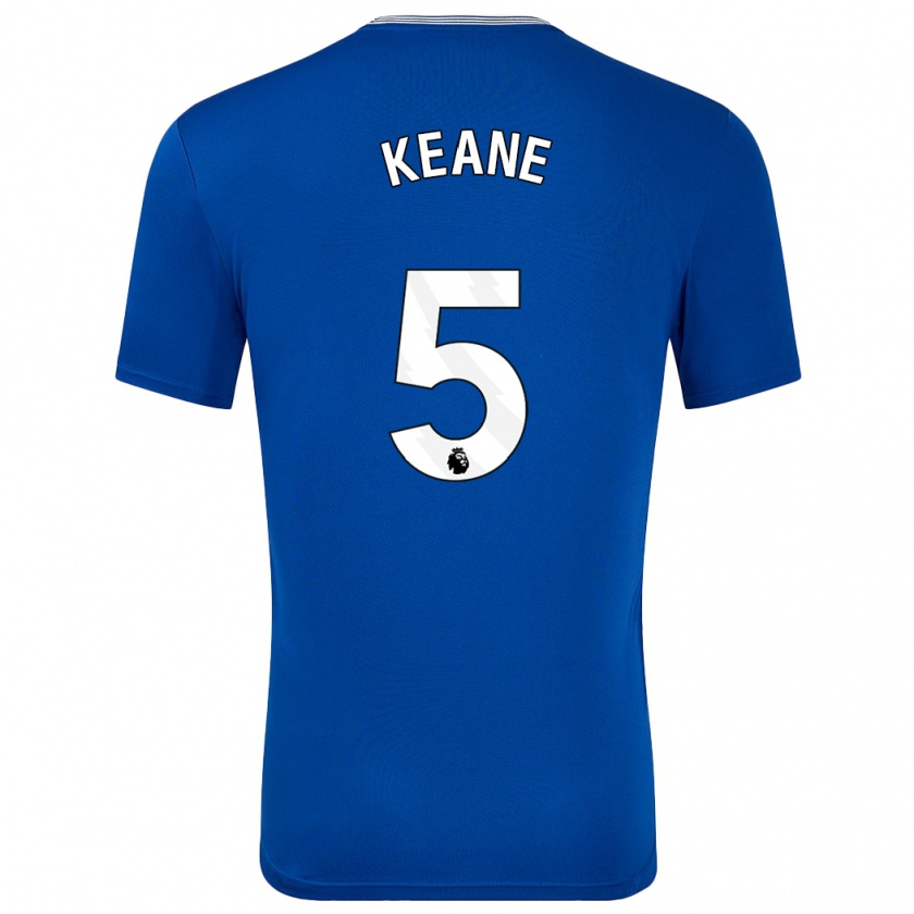 Kandiny Herren Michael Keane #5 Blau Mit Heimtrikot Trikot 2024/25 T-Shirt Österreich