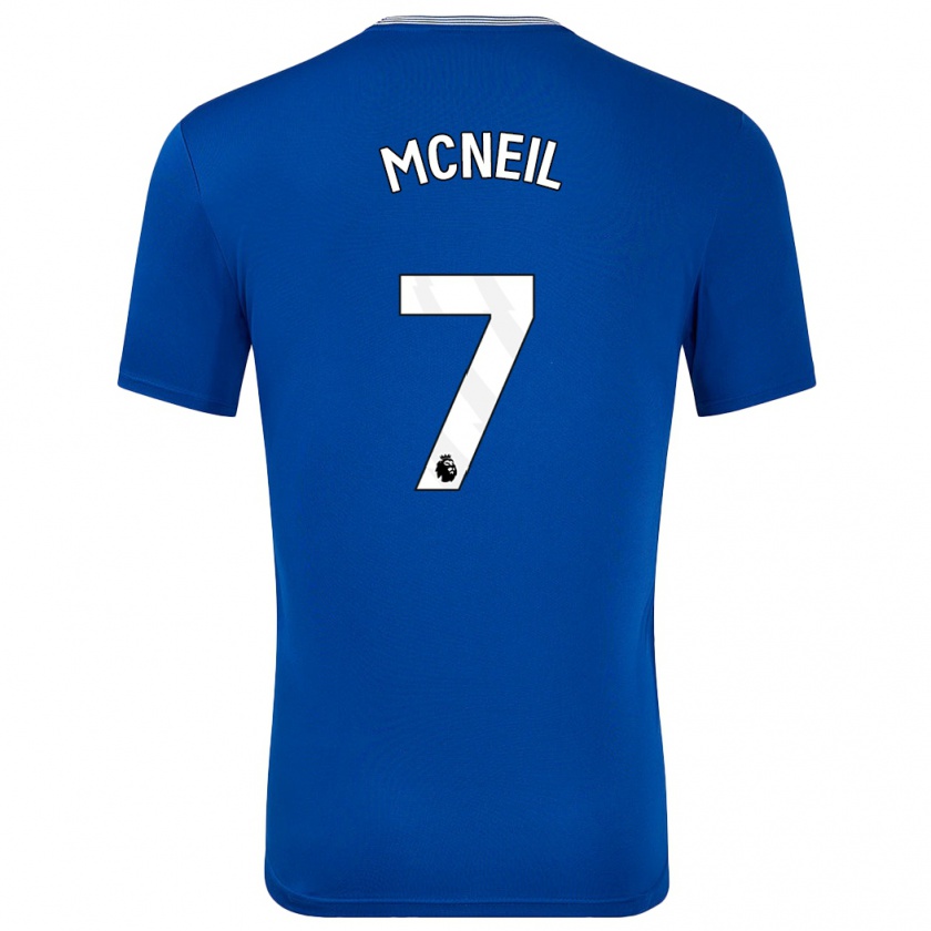 Kandiny Heren Dwight Mcneil #7 Blauw Met Thuisshirt Thuistenue 2024/25 T-Shirt