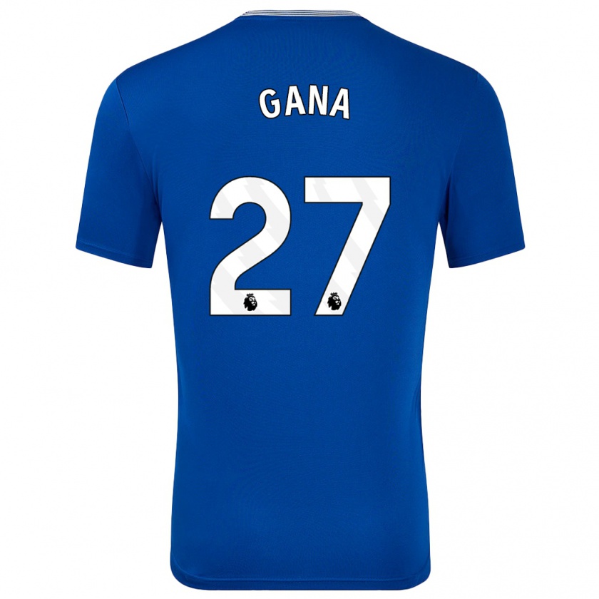 Kandiny Herren Idrissa Gueye #27 Blau Mit Heimtrikot Trikot 2024/25 T-Shirt Österreich