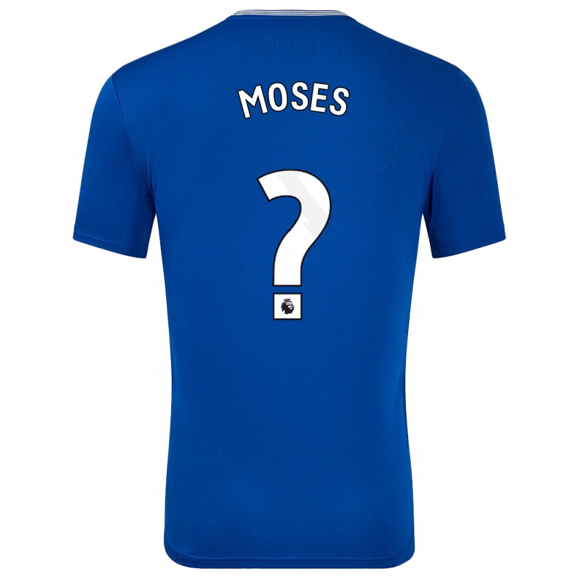 KandinyメンズAmari Moses#0青とホームシャツ2024/25ジャージーユニフォーム