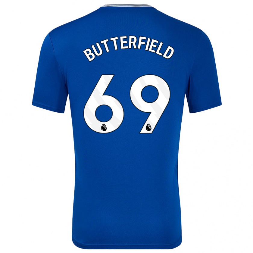 Kandiny Heren Luke Butterfield #69 Blauw Met Thuisshirt Thuistenue 2024/25 T-Shirt