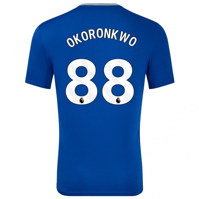 Kandiny Hombre Camiseta Francis Okoronkwo #88 Azul Con 1ª Equipación 2024/25 La Camisa