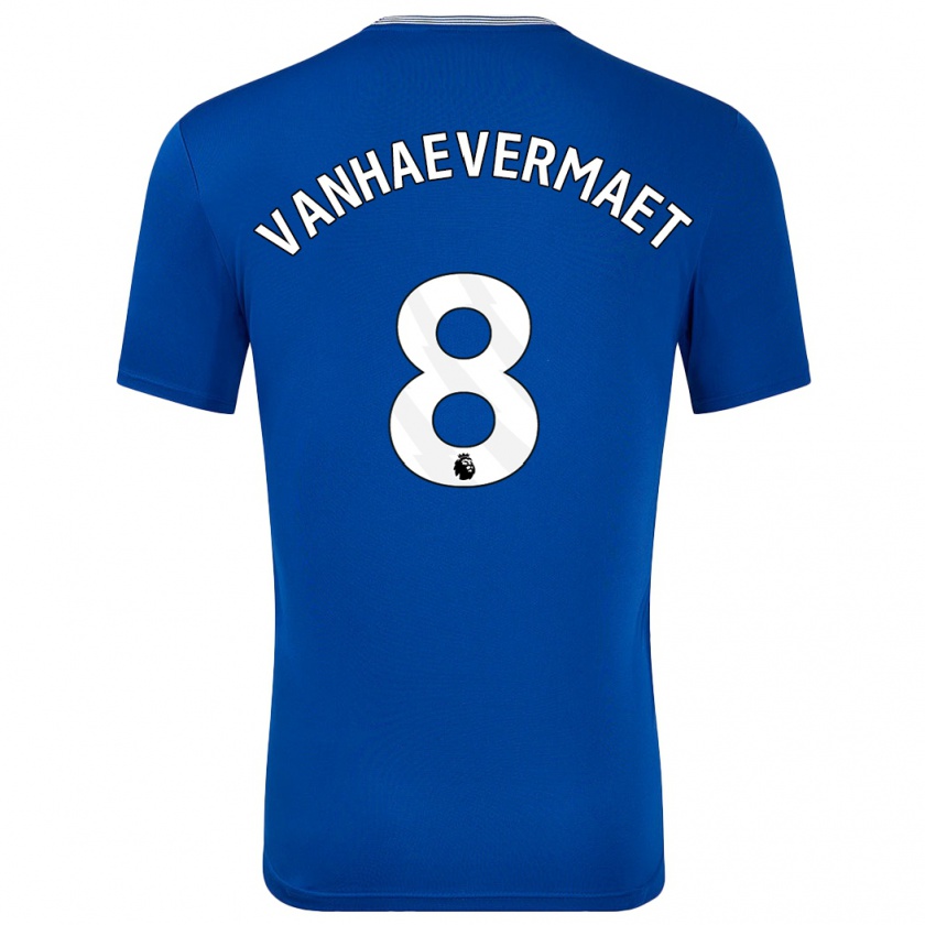 Kandiny Heren Justine Vanhaevermaet #8 Blauw Met Thuisshirt Thuistenue 2024/25 T-Shirt