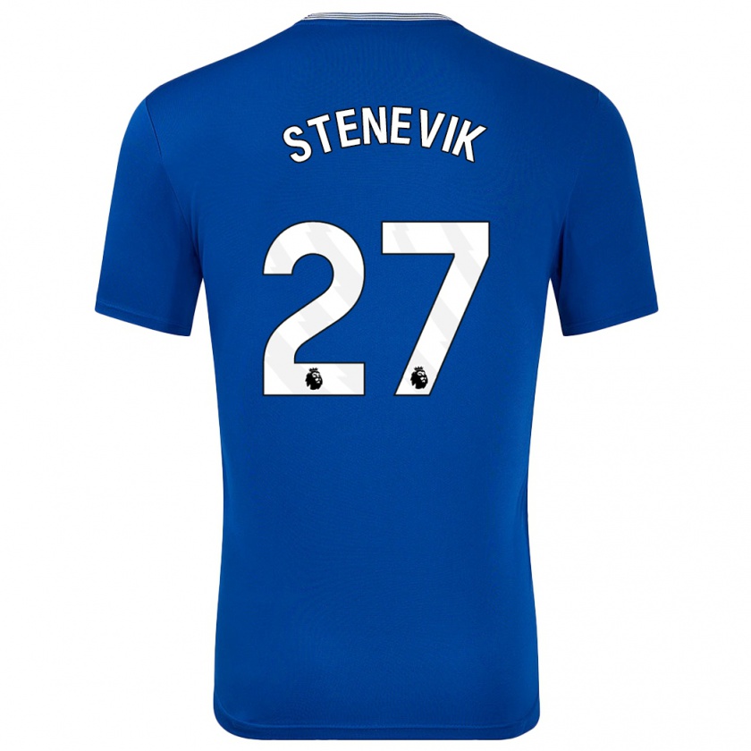 Kandiny Uomo Maglia Elise Stenevik #27 Blu Con Kit Gara Home 2024/25 Maglietta